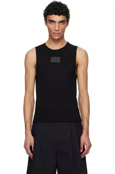 Круглый вырез безрукавка Amomento, черный