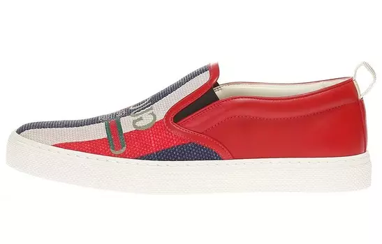 Круизные слипоны мужские Gucci с полосками, разноцветный