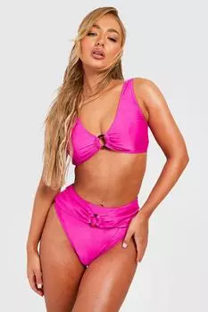 Крюки-бикини с уплотнительным кольцом для контроля животка Boohoo, фуксия