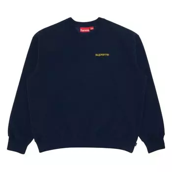 Крюнек Supreme NYC темно-синего цвета