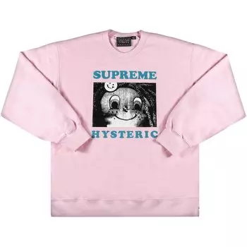 Крюнек Supreme x Hysteric Glamour, светло-розовый
