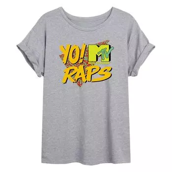 Крупная футболка с рисунком MTV для юниоров "Yo! MTV Raps" Licensed Character