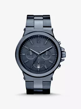 Крупногабаритные часы Dylan темно-синего цвета Michael Kors, синий