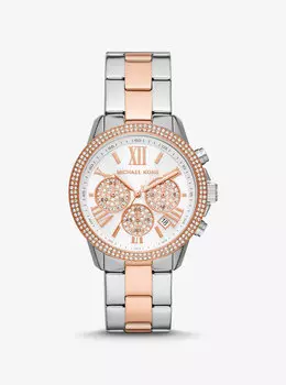 Крупногабаритные двухцветные часы Bryn Pav Michael Kors