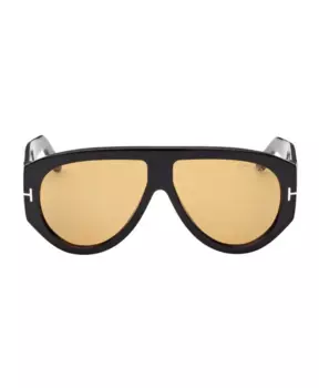 Крупногабаритные солнцезащитные очки в форме каплевидной формы Tom Ford, черный