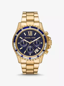 Крупногабаритные золотистые часы Everest Pav Michael Kors, желтый