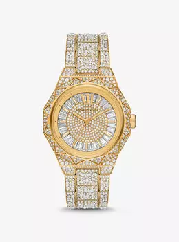 Крупногабаритные золотистые часы Raquel Pav Michael Kors, желтый
