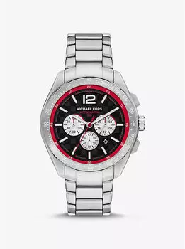 Крупные часы Accelerator 2.0 серебристого цвета Michael Kors, серебряный