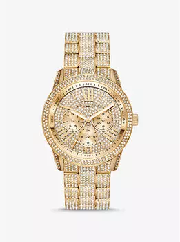 Крупные часы Brynn Pav золотистого оттенка Michael Kors, золотой