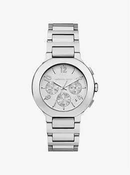 Крупные часы Gramercy серебристого цвета Michael Kors, серебряный