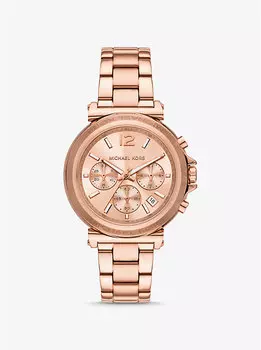 Крупные часы Maren цвета розового золота Michael Kors, золотой