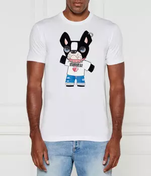Крутая футболка Regular Fit Dsquared2, белый