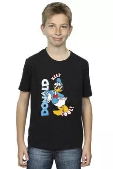 Крутая футболка с Дональдом Даком Disney, черный