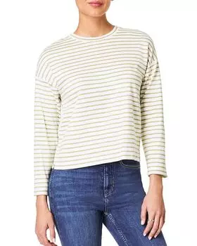 Крутая хлопковая свободная футболка с длинным рукавом SPANX, белый