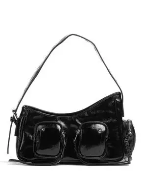 Крутая сумка через плечо Дженнифер из переработанной искусственной кожи Nnoo, черный