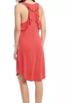 Крутое мини-платье из джерси с оборками и спиной-борцовкой цвета леденец Chaser, цвет lollipop