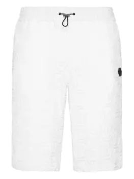 Крутые детские шорты Philipp Plein, белый