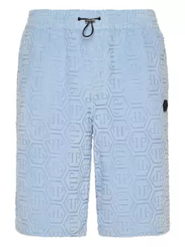 Крутые детские шорты Philipp Plein, синий