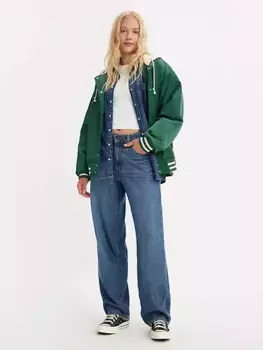 Крутые женские джинсы Baggy Dad Performance Levi's, цвет Blue Utopia - Dark Wash