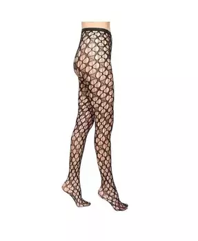 КРУЖЕВНЫЕ КОЛГОТКИ В СЕТКУ Stems, черный