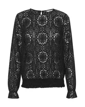 Кружевная блузка Cream Blouse Tiley, черный