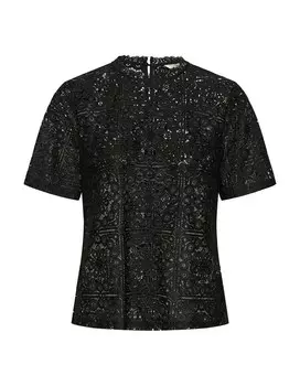 Кружевная блузка Cream Blouse Tiley, черный