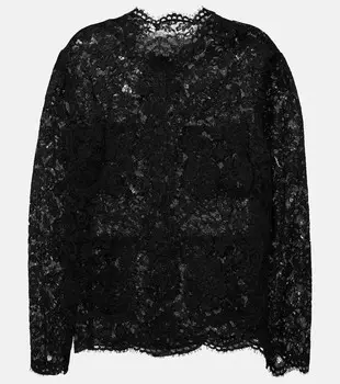 Кружевная блузка Dolce&Gabbana, черный