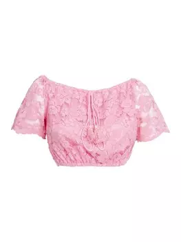 Кружевная блузка Influencer Blouse, розовый