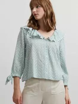 Кружевная блузка ирмаркиз Ichi, серый