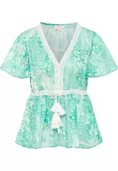 Кружевная блузка IZIA Blouse, зеленый