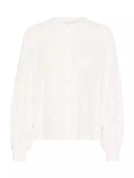 Кружевная блузка Kaffe Blouse Enya, белый