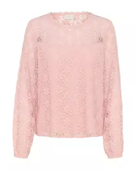 Кружевная блузка Kaffe Blouse, розовый