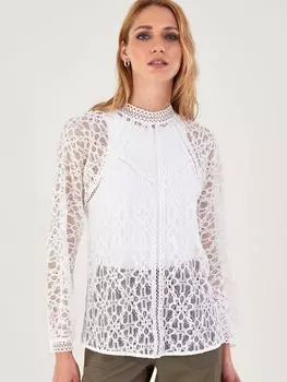 Кружевная блузка Monsoon Merritt, цвет слоновой кости
