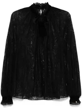 Кружевная блузка NISSA, черный