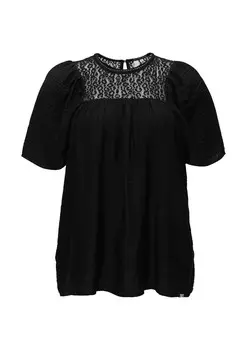 Кружевная блузка QS Blouse, черный
