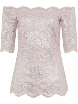 Кружевная блузка Rabanne, розовый