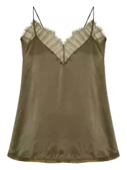 Кружевная блузка с бахромой IRO, зеленый