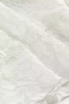 Кружевная блузка с баской H&M, белый