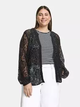 Кружевная блузка Samoon, черный