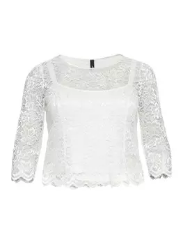 Кружевная блузка SHEEGO Blouse, белый