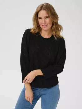 Кружевная блузка tio KAFFE, черный