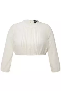 Кружевная блузка Ulla Popken Blouse, бежевый