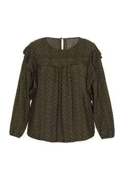 Кружевная блузка Usha Blouse, зеленый