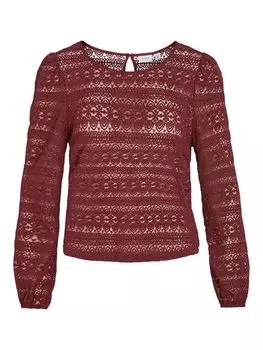 Кружевная блузка VILA Blouse VIChikka, красный