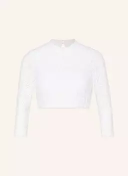 Кружевная блузка в стиле дирндль WALDORFF, белый