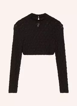 Кружевная блузка в стиле дирндль WALDORFF, черный