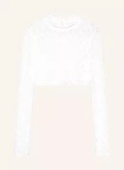 Кружевная блузка в стиле дирндль WALDORFF, кремовый