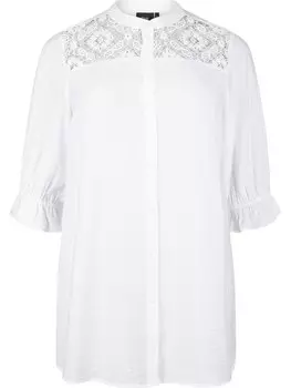 Кружевная блузка Zizzi Blouse SAMANTHA, белый