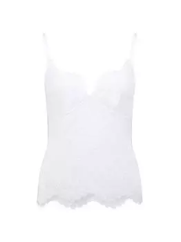 Кружевная майка Kiya с цветочным принтом Agent Provocateur, белый