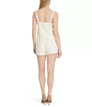 Кружевная майка на бретельках Jessica Simpson Jemma, слоновая кость